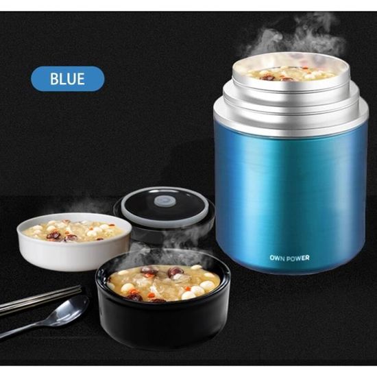 Boîte à Déjeuner électrique 3 Couches 2 Litres - Cuiseur à Riz Et Vapeur Portable, Acier Inoxydable, 220V, 200W