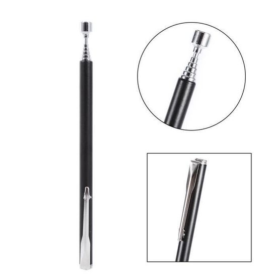 Stylo Magnétique Télescopique - Bâton De Ramassage Extensible 130 à 490 Mm - Pour Pièces Métalliques, Atelier