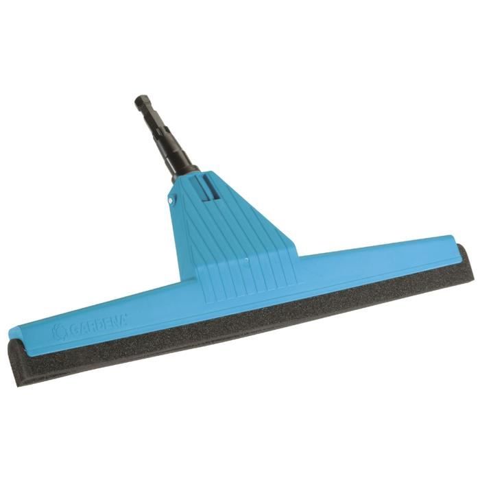 GARDENA Raclette 43cm Combisystem® Embout caoutchouc résistant – Tête plastique Résistant choc – Garantie 3642 20