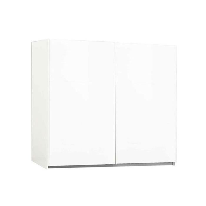 SIROLO LAQUE BLANC ARMOIRE 180 MODERNE : L'Armoire 2 Portes Bois Coulissantes