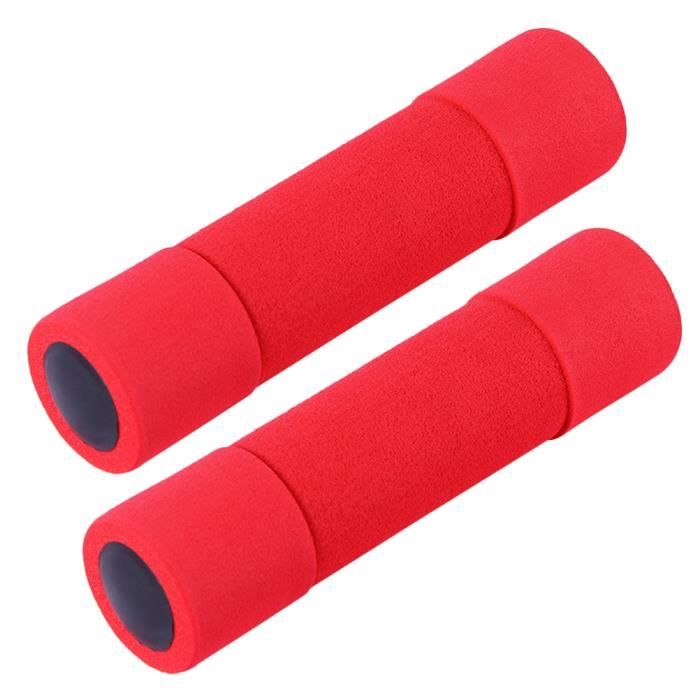 2 PCS mousse haltère exercice fournitures équipement de sport poids fitness accessoires pour femmes femelle rouge (chaque 0,5 kg)