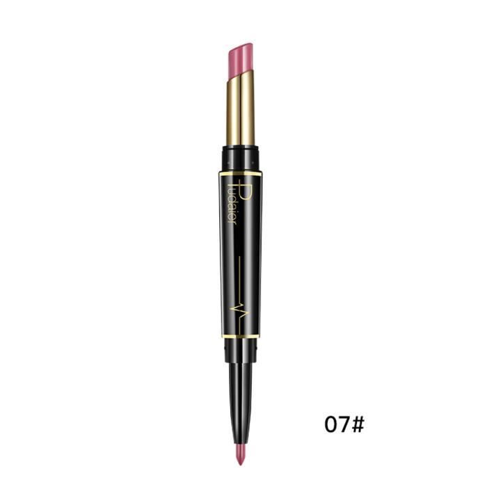 ROUGEALEVRES Crayon de bâton de crayon à lèvres imperméable à double extrémité durable Lipliner 16 couleurs JCH80525681G@_MA1