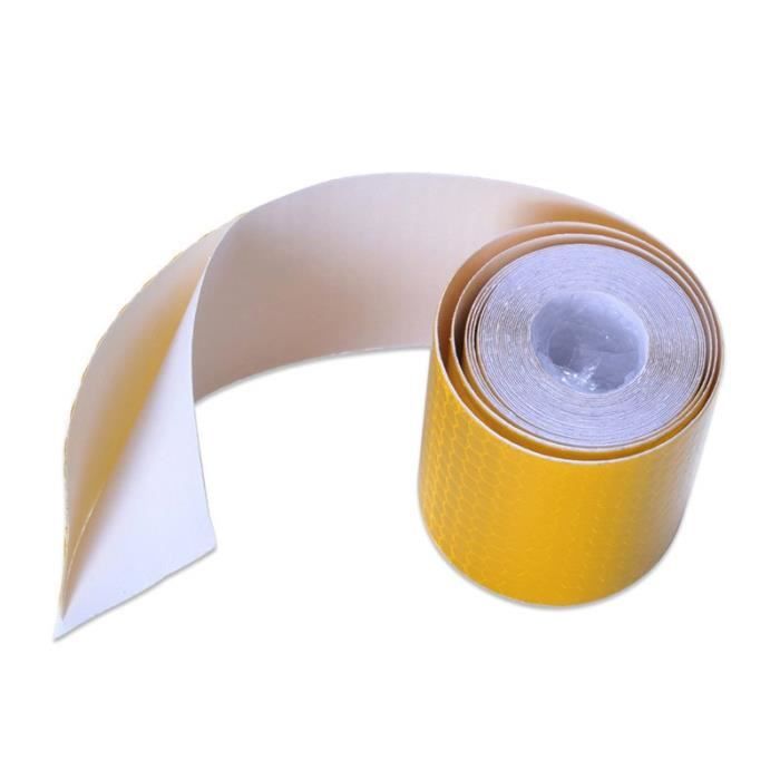 Autocollants de bande réfléchissante de marque de sécurité Film de bande d'avertissement auto-adhésif de style de voiture 5 cm * 3 m