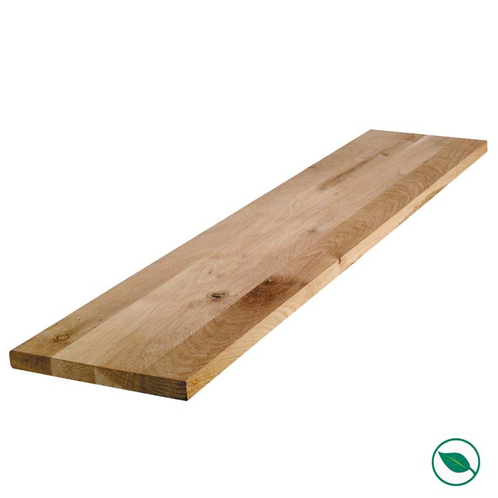 Tablette chêne massif lamellé collé 2000 x 400 x 18 mm - FSC 100%