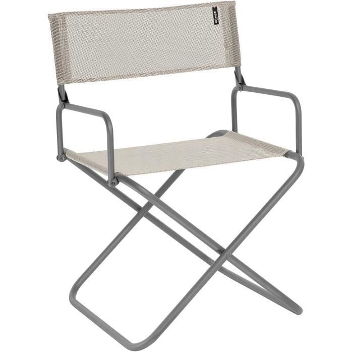 Chaises de table Lafuma Fauteuil de camping, Pliable, Compacte, Avec accoudoirs, FGX XL, Batyline, Couleur: Seigle, LFM1346-854898