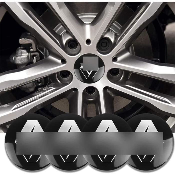 4pcs cache moyeux enjoliveurs, pour renault captur kadjar fluence koleos logo badge chromé alliage plastique voiture accessoires c