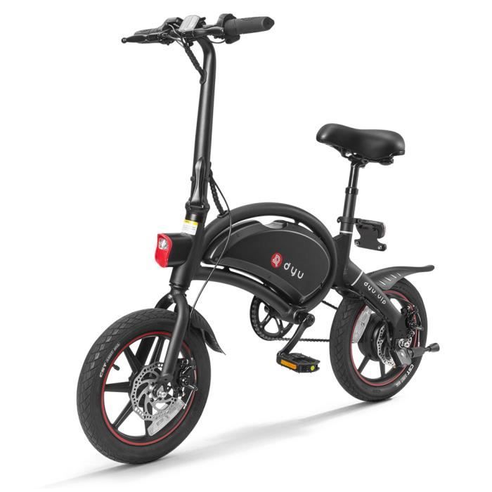 PHL Vélo électrique Cyclomoteur pliant à assistance électrique de 14 pouces, portée maximale de 65 à 70 km