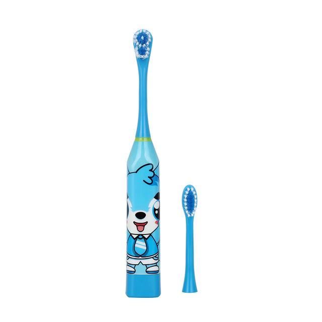 Brosse à dents électrique Double face pour enfants,brosse à dents électrique Double face,accessoire de rechange pour enfants-bleu