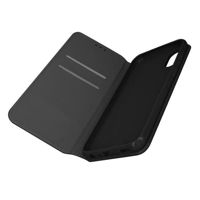 Housse Samsung Galaxy A03 Core Portefeuille Fonction Support Vidéo noir
