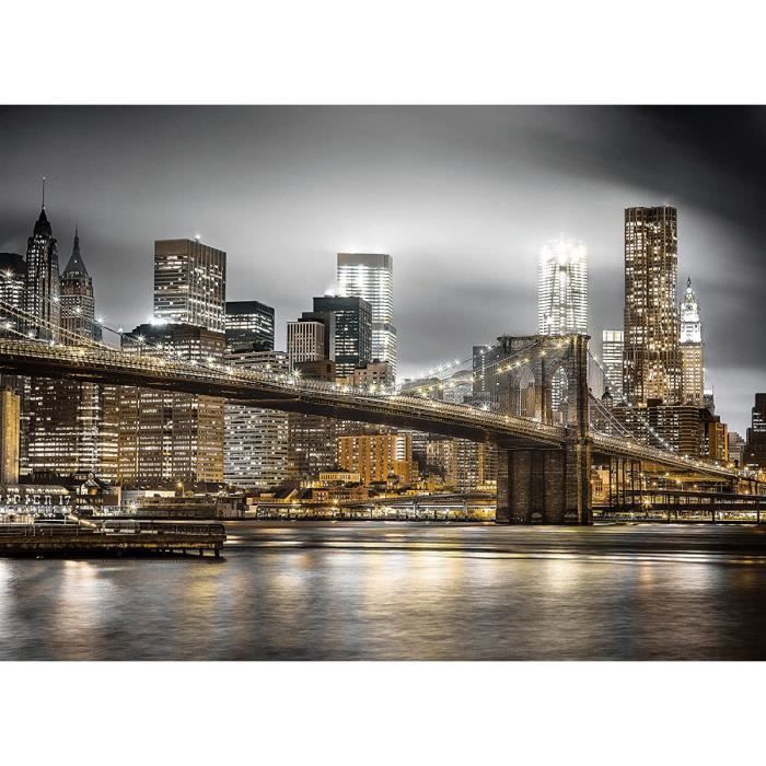 Puzzle Adulte - Vue Sur la Ville de New-York La Nuit - 1000 Pieces - Collection Ville Des Etats-Unis