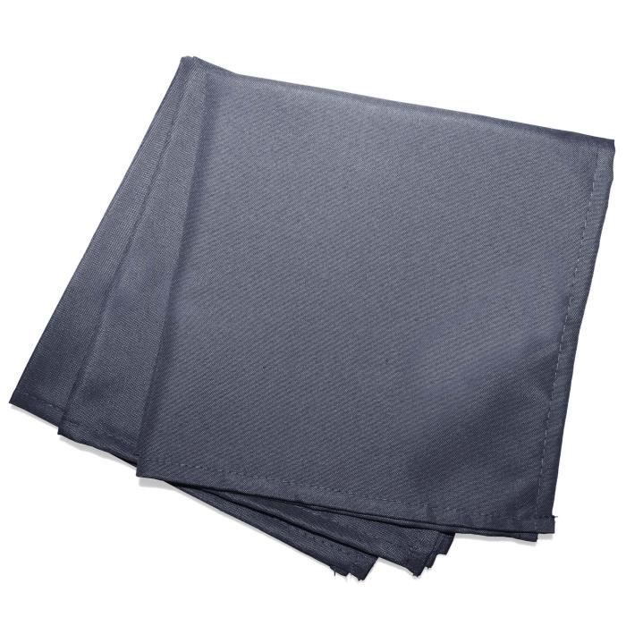 CDaffaires Serviettes de table -3 40 x 40 cm polyester uni essentiel Beton