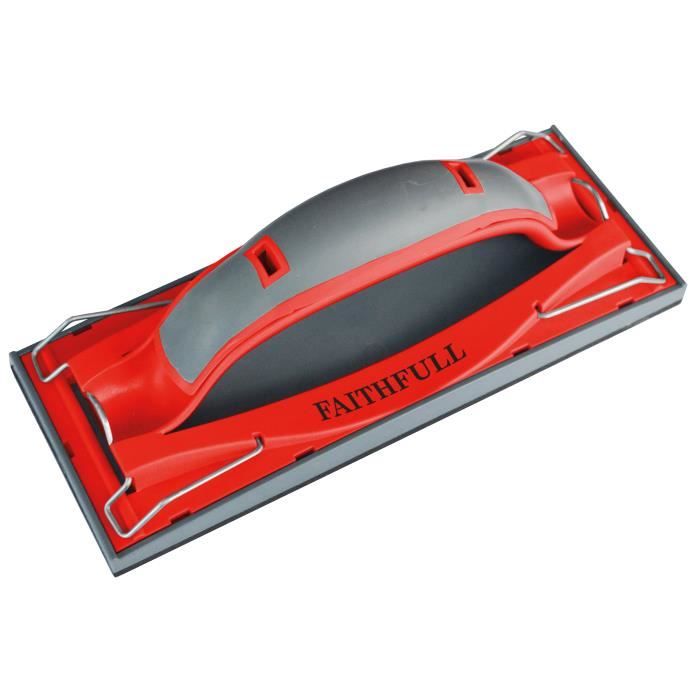 Faithfull cloison sèche rapide Hand Grip Sander 223 x 85 mm (8.3 / 4 x 3,1 / 3 pouces) FAIDWHAND