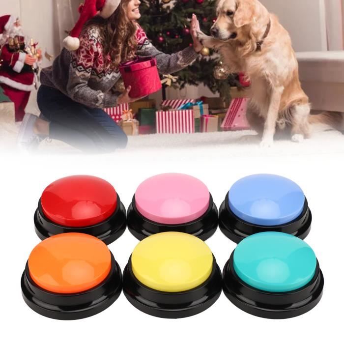 ROM Boutons de communication de chien 6 pièces - Bouton d'enregistrement de chien multifonction - 30 secondes enregistrement