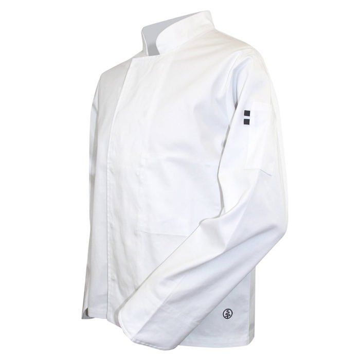 Veste de cuisine LMA Merlan 100% coton - Blanc - L