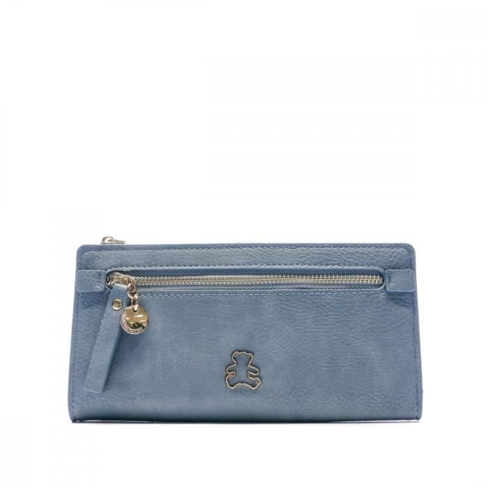 Portefeuille Bleu Femme Lulu Castagnette Peiline