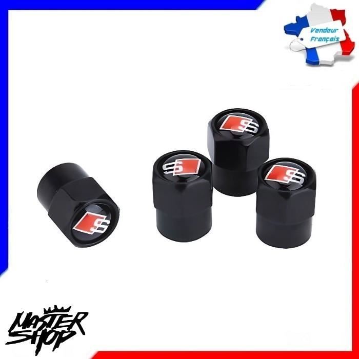 Bouchons de Valve logo Audi Sline pour voiture Audi
