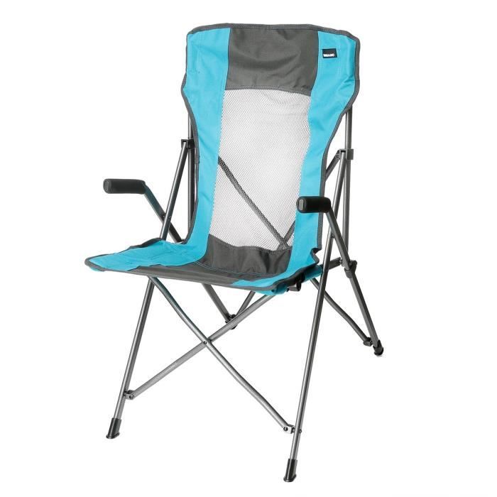 TRIGANO Fauteuil Tension - Gris / Turquoise
