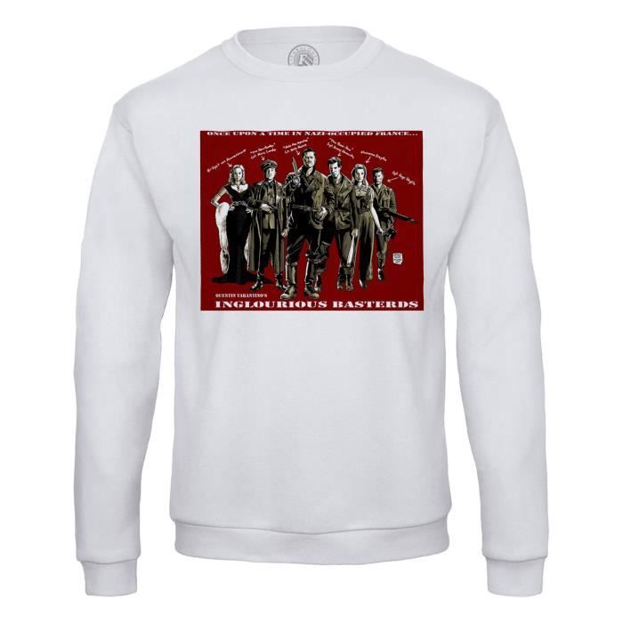Sweat Shirt Homme Inlgorious Basterds Tarantino Brad Pitt Guerre Film