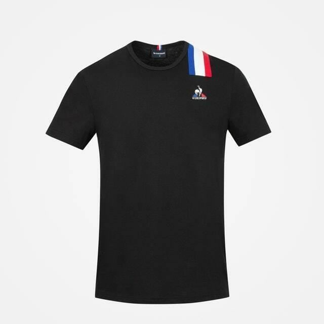 T-shirt Le Coq Sportif Tricolore - black - M
