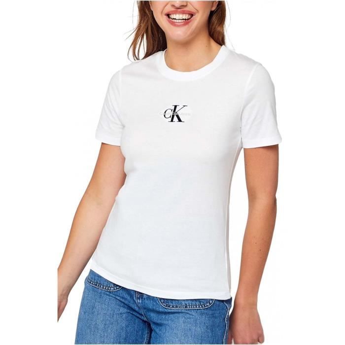 Tee shirt à logo en coton bio - Calvin klein - Femme