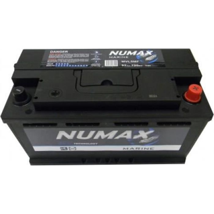 Batterie de démarrage Loisirs/Camping-cars Numax Marine L5 MVL5MF 12V 92Ah / 720A