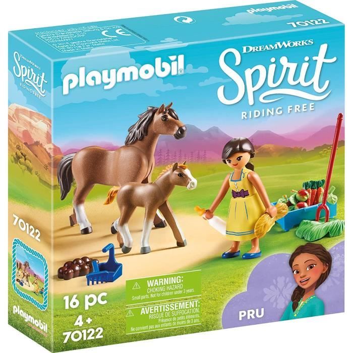 PLAYMOBIL 70122 - Spirit - Apo avec cheval et poulain