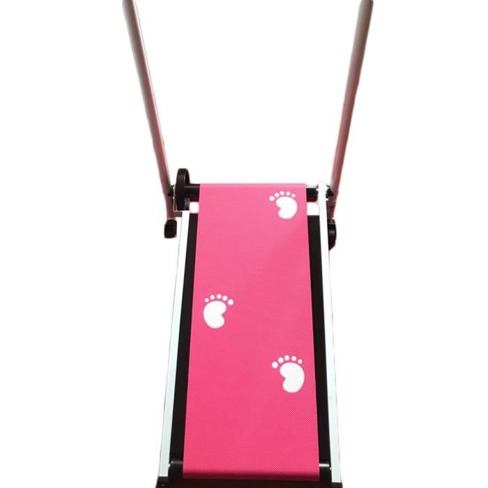 TEMPSA Mini machine de Sport à la Maison de Remise en Forme d'affichage à LED de Tapis Roulant Pliant Multifonctionnel rouge