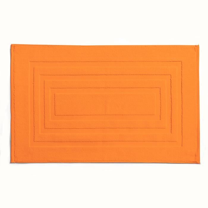 Tapis de bain HAMMAM 50 x 85 cm Mandarine