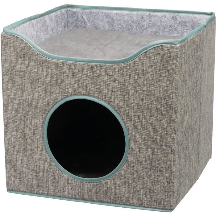 TRIXIE Abri douillet Kaya - 39 x 38 x 39 cm - Gris - Pour chat