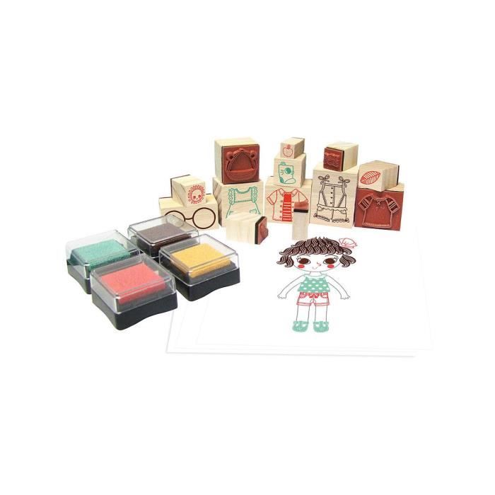 Vilac - Coffret tampons perso & co - multicolore