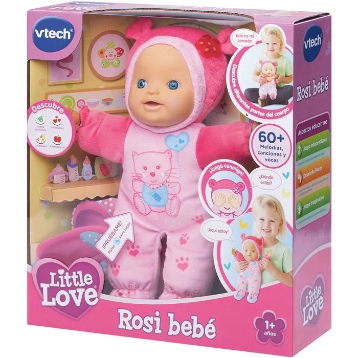 VTech – Little Love Rita aprende a Parler, poupée Interactive Little Love - Rosi 19.3 x 15.5 x 9.1 347