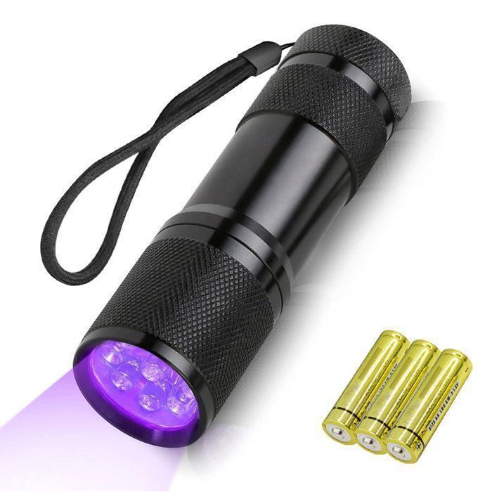 Lampe de Poche UV Ultra Violet Lumière Noire Stylo Magique 2 en 1