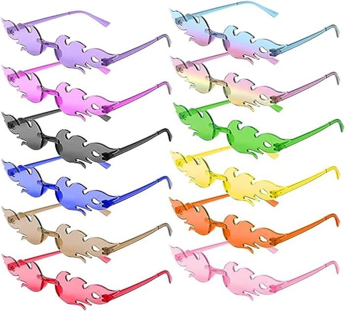 Carreuty Lot De 4 Paires De Lunettes De Soleil En Forme De