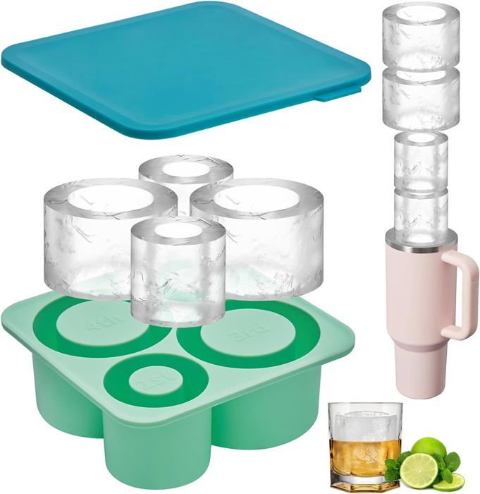 Glaçon Whisky Bacs À Glaçons Silicone Avec Couvercles, Grande