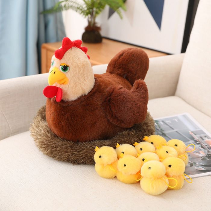 UOWEG Poulet En Peluche - Poupée Mignonne - Poupée En Peluche Amusa Pour Les Fans Des Enfants Cadeau Danimation Ave Amz B0bncw2l4
