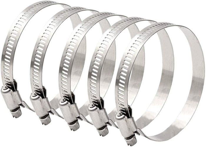 Poppstar Colliers Serrage à Boulon En T Acier Inoxydable - Lot De 2 - 40-43 Mm - Pour Tuyaux