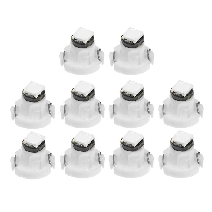 Ampoule tableau de bord X AUTOHAUX 10Pcs Bleu T3 3030 LED Voiture LED Intérieur Instrument Panneau Lumière