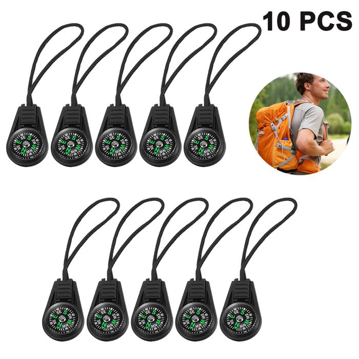 Lot De 36 Mini Boussoles De Survie Molbory - Multicolores, Sur Cordon, Lecture Facile - Pour Sac à Dos, Camping, Randonnée, Kits Survie