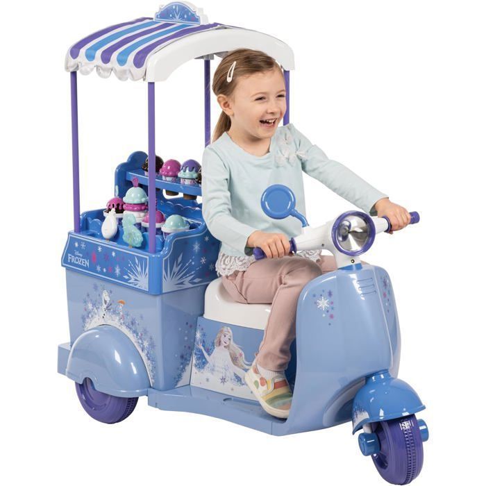 Voiture électrique - HUFFY - Kart La Reine des Neiges - Bleu - 3 roues - Batterie 72V 4 km/h