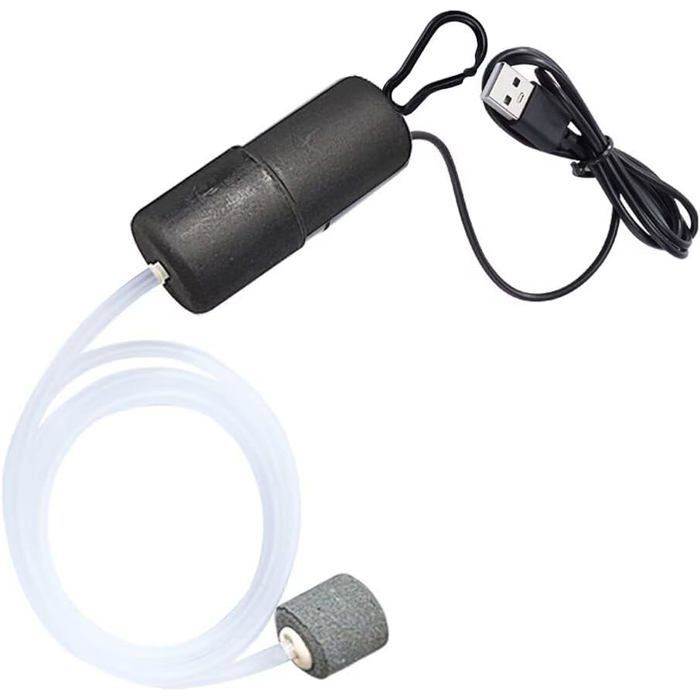 Comparer les prix de Pompe à Air Aquarium Mini USB Bulleur Aquarium Pompe à Oxygène pour Poisson Réservoir avec Un Pierre à Bulles