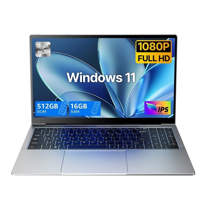 Acmine PC Portable – Windows 11 – 15.6 HD – RAM 16GB – SSD 512GB – Intel Alder Lake N150 – QWERTY