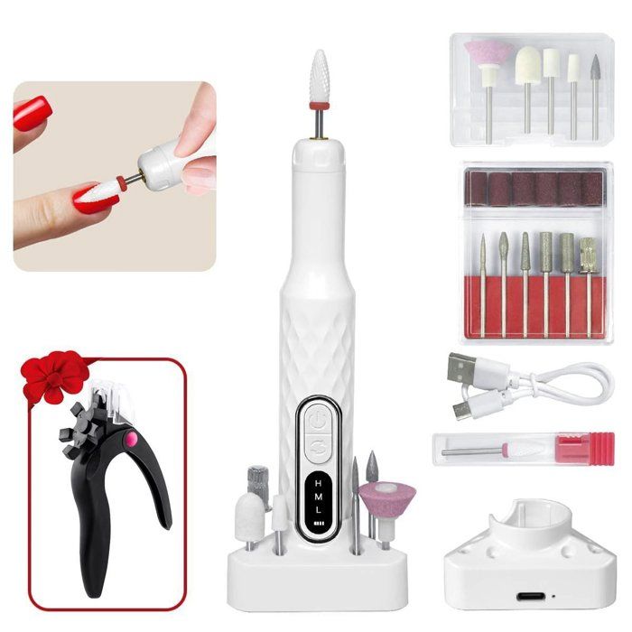 Lime à Ongles Électrique Rechargeable Sans Fil - Ponceuse Professionnelle Manucure - Neuf