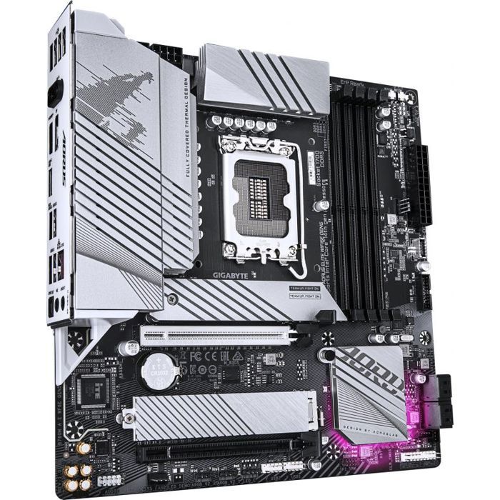 GIGABYTE B760M AORUS ELITE WIFI6E GEN5 Carte Mère – Compatible avec les processeurs Intel Core 14e génération VRM numérique 12+1+1 phases jusqu'à 5600 MHz DDR5 2 x .2 PCIe 4.0 Wi Fi 6E LAN 2.5 GbE USB 3.2 Gen 2x2 Neuf - vue 5