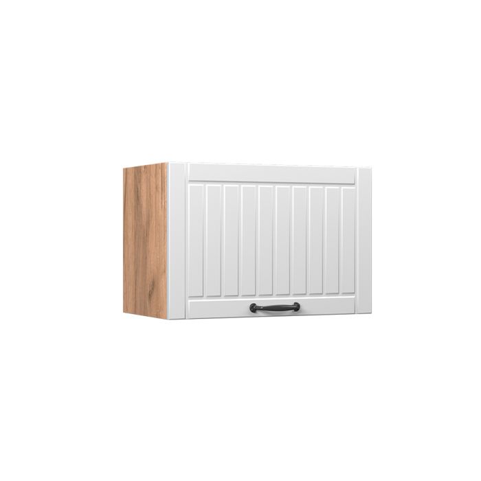 Elément haut de cuisine Fame-Line 60cm Plat Blanc campagne/Chêne de force doré Vicco 57191