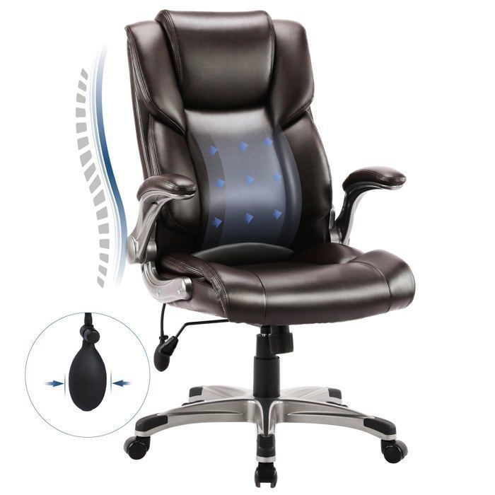 Chaise de bureau - Chaise de Bureau ergonomique en similicuirDossier