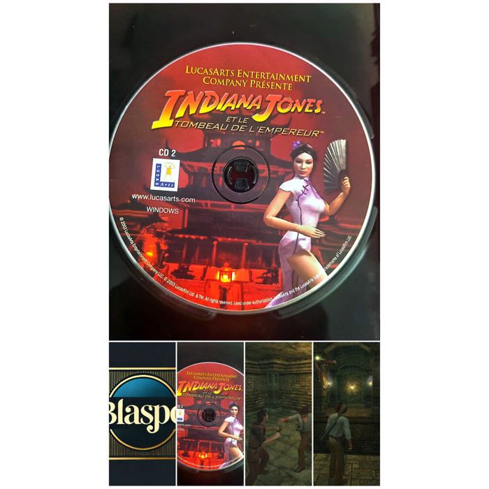 Lucasarts Indiana Jones Et Le Tombeau De L’Empereur Jeu PC Cd 2