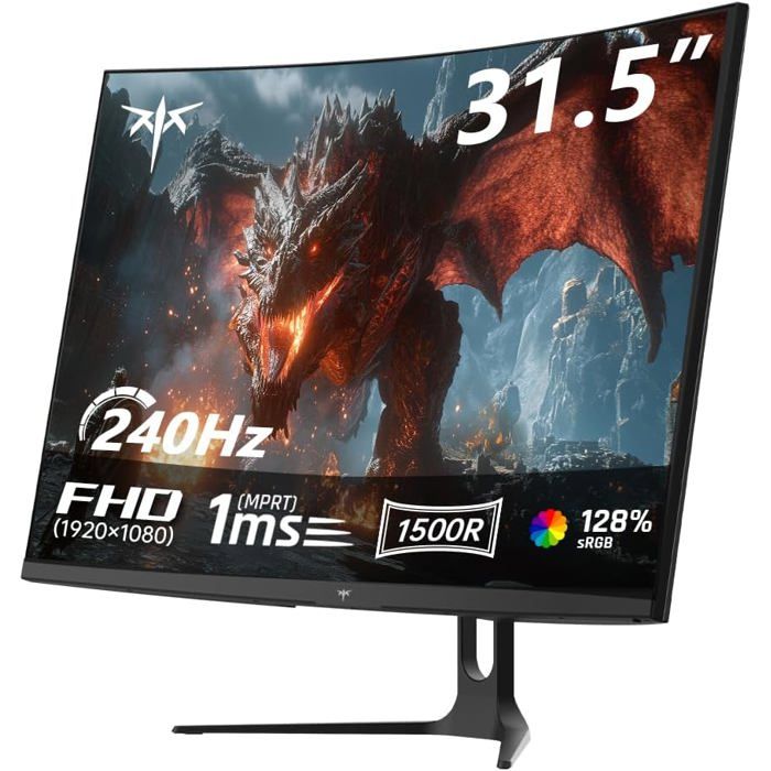 Écran PC gamer 32 pouces incurvé KTC H32C5 240Hz FHD 1ms VA HDR10