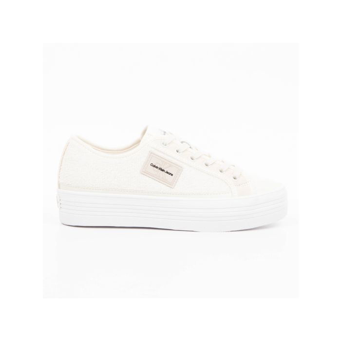 Basket Calvin Klein Femme Authentic Blanc Synthétique Basket Calvin Klein Femme Authentic Blanc Synthétique