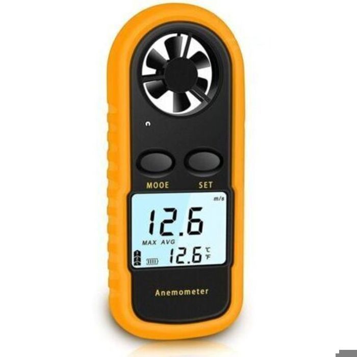 Anémomètre portable numérique haute précision (±5%) avec écran LCD rétroéclairé