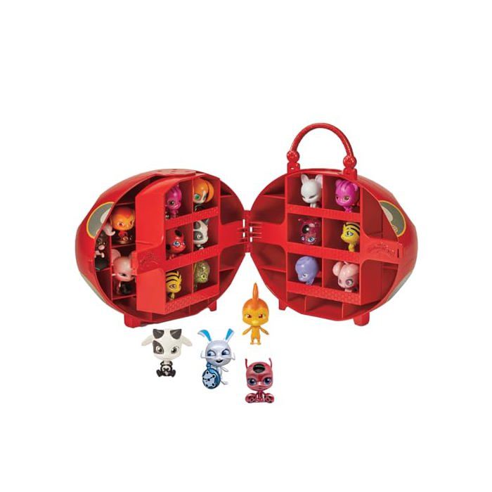 Coffret mini-figurines - BANDAI - P50591 - Mallette avec poignée - 4 kwamis inclus - Capacité 24 kwamis